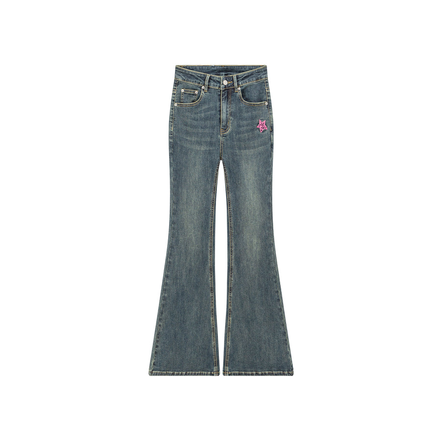 CHUU Wind Up Bootcut Denim Pants