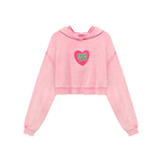 Chuu Baby Heart Crop Hoodie