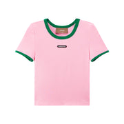 Color Matching Round Neck T-Shirt