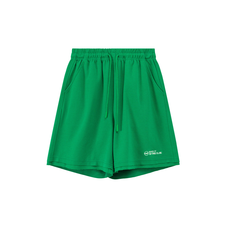 CHUU Embroidered Training Shorts