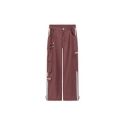 Chuu Lettering Two Way Leg Wide Cargo Pants