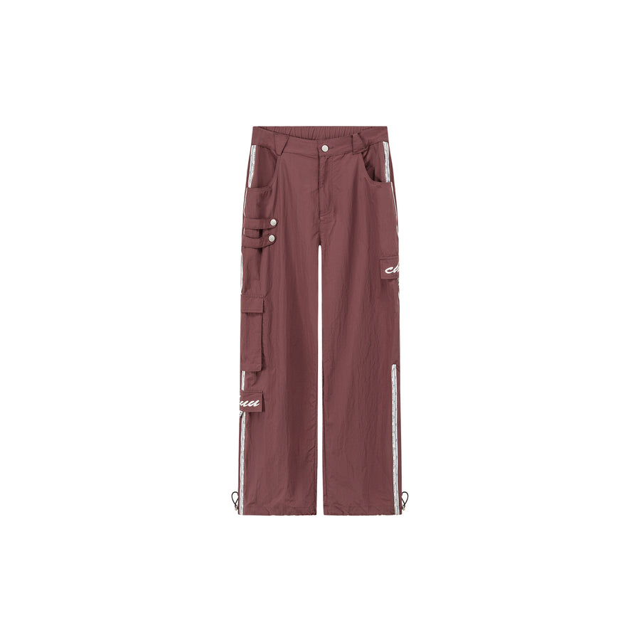 CHUU Chuu Lettering Two Way Leg Wide Cargo Pants