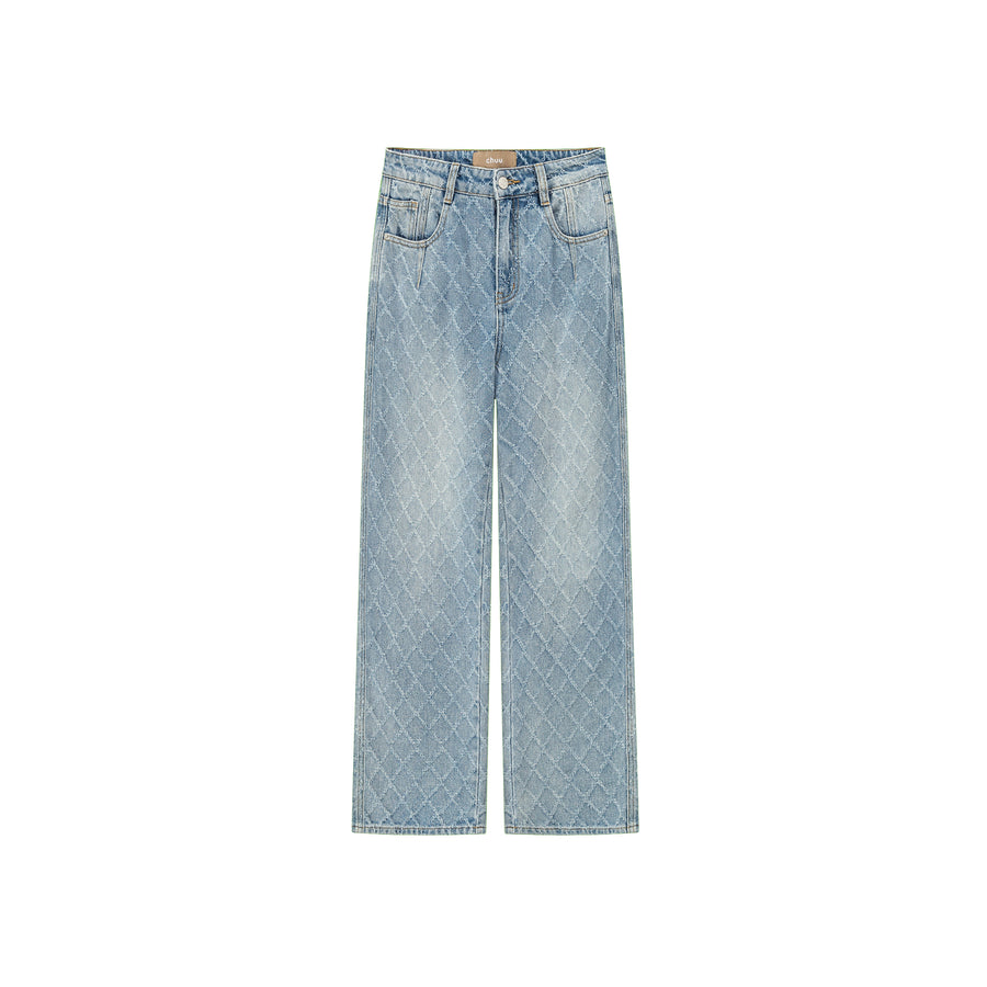 CHUU Dahlia High Waist Loose Denim Pants