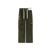 Corduroy Straight Cargo Pants