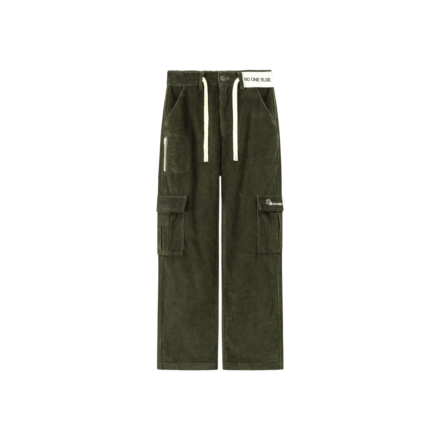 CHUU Corduroy Straight Cargo Pants