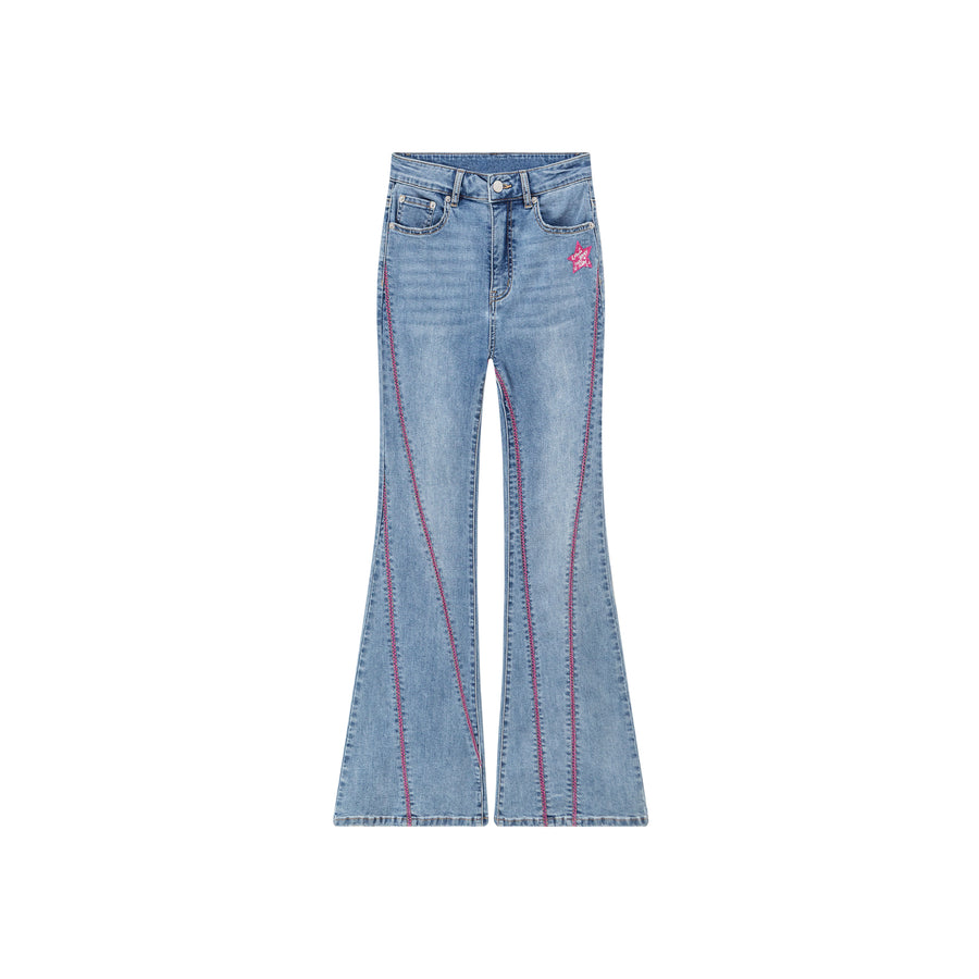 CHUU Ambitious Slim Bootcut Denim Jeans