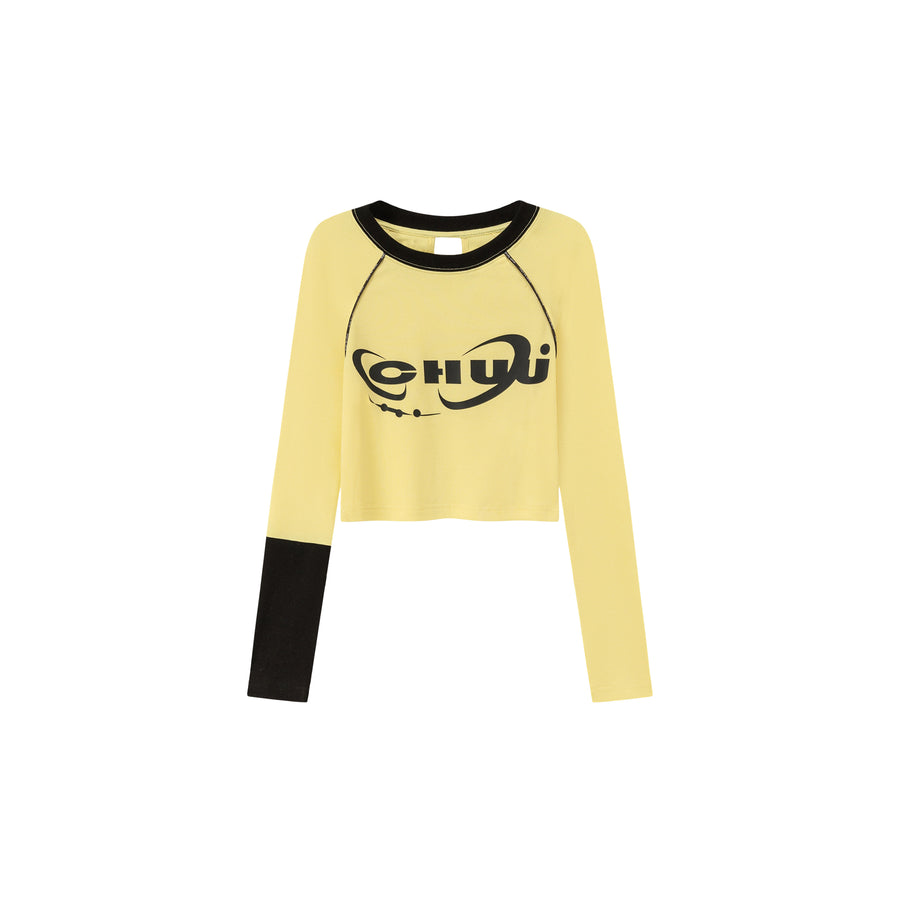 CHUU Back Split Raglan T-Shirt