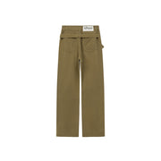 Heart Belt High-Waisted Wide Pants