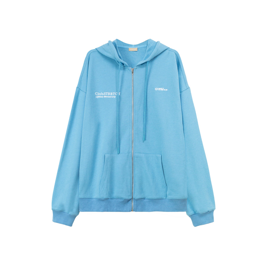 CHUU Colored Club Stretch Hooded Zip-Up