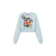 Sized Doesnt Matter Beach Day Printed Sweatshirt