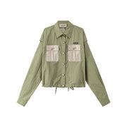 Pocket Color Embroidered Jacket