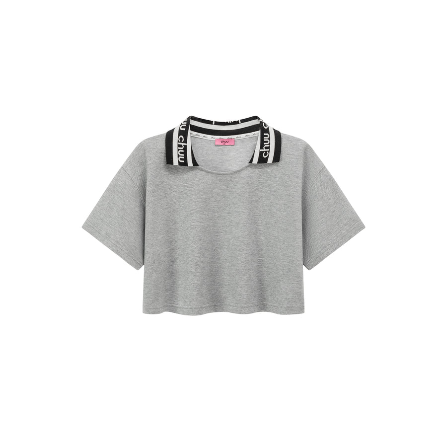 CHUU Chuu Lapel Loose Fit T-Shirt