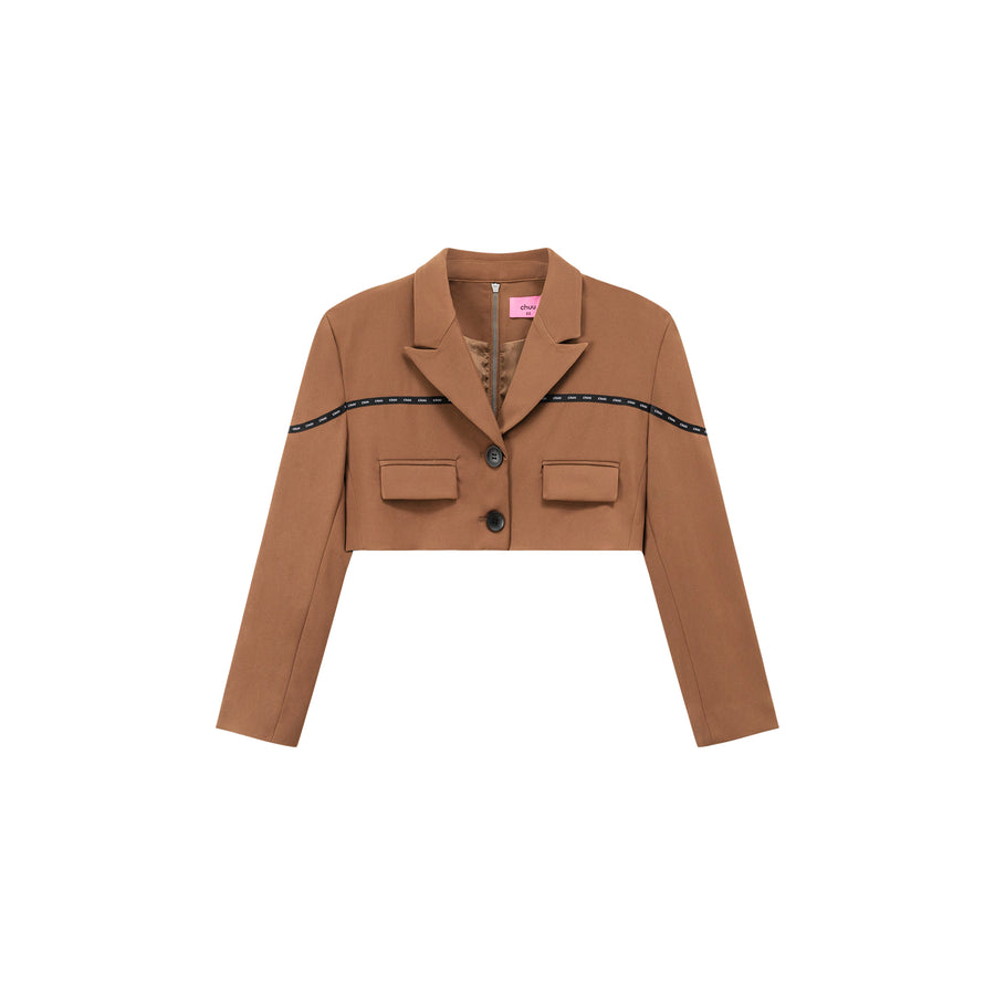 CHUU Two-Button Cropped Jacket