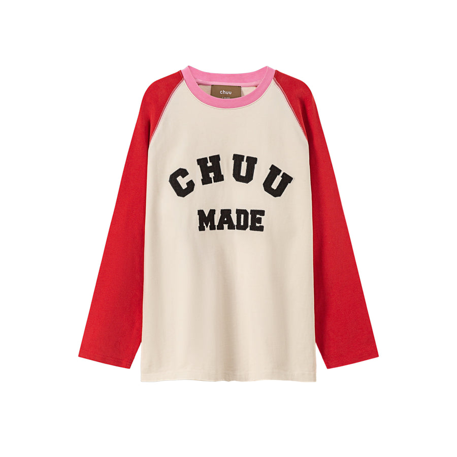 CHUU That Girl Raglan Round T-Shirt