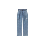 Cotton Pocket String Denim Jeans