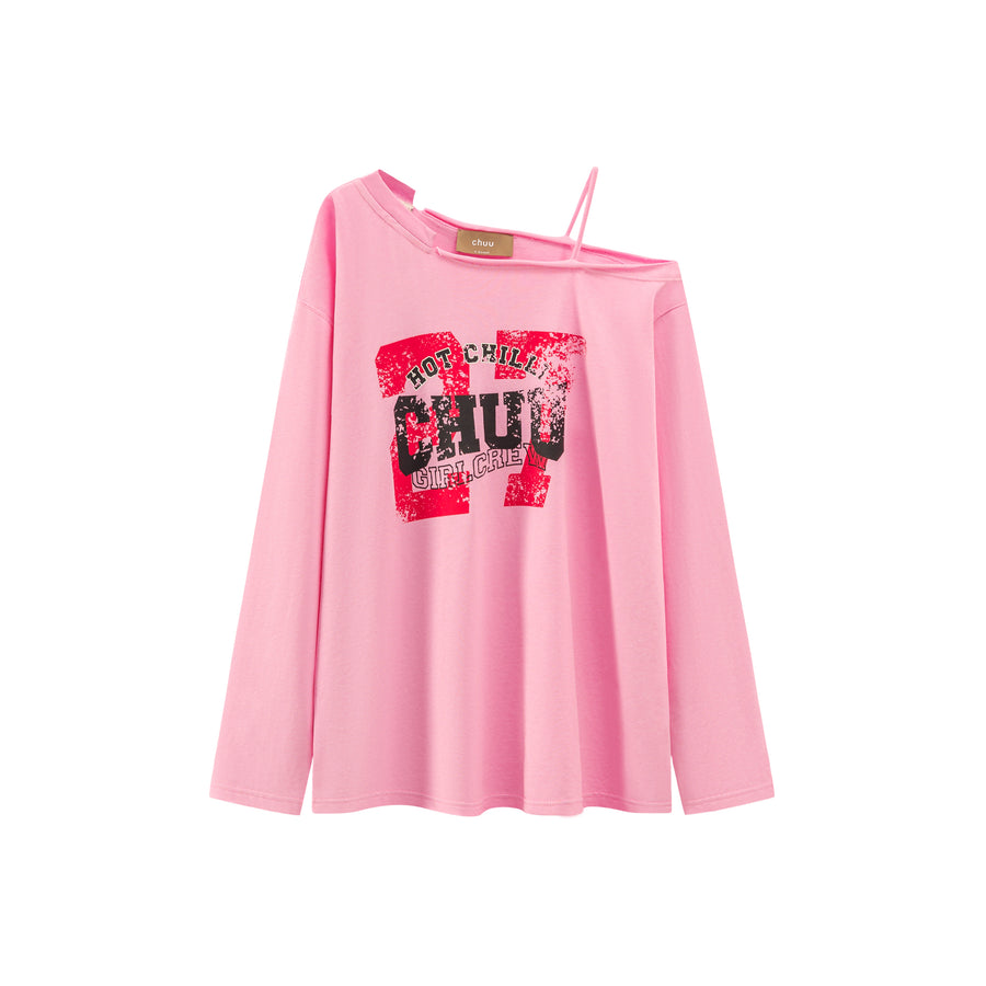 CHUU Hot Chilli Girl Crew Top