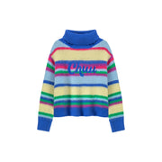 Loving You Two-Ways Stripe Knit Sweater