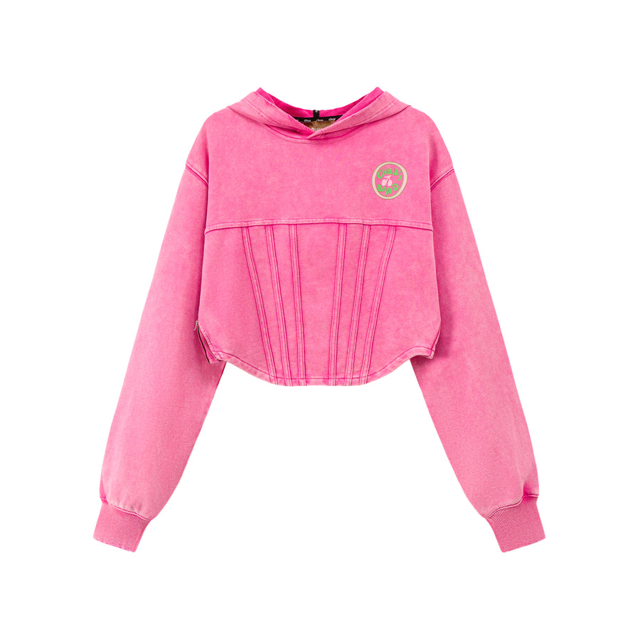 CHUU Chuu Secret Crop Hoodie