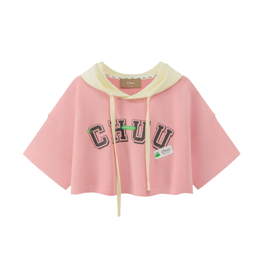 CHUU Sporty Chuu Logo Loose Fit Hoodie