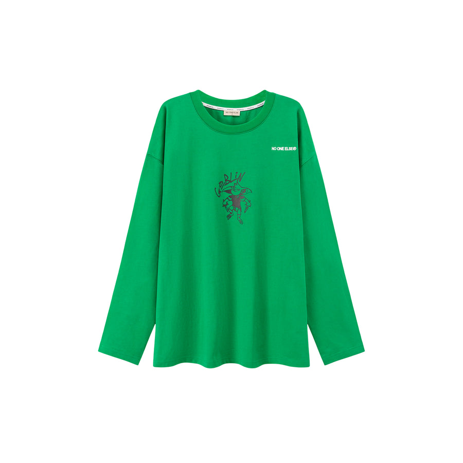 CHUU Goblin Long-Sleeved Boyfriend Top