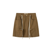 Pocket High-Waisted Mini Skirt