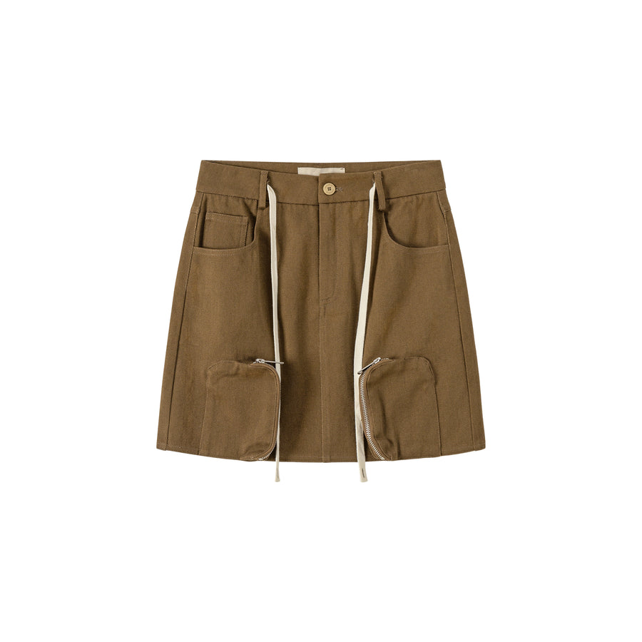 CHUU Pocket High-Waisted Mini Skirt