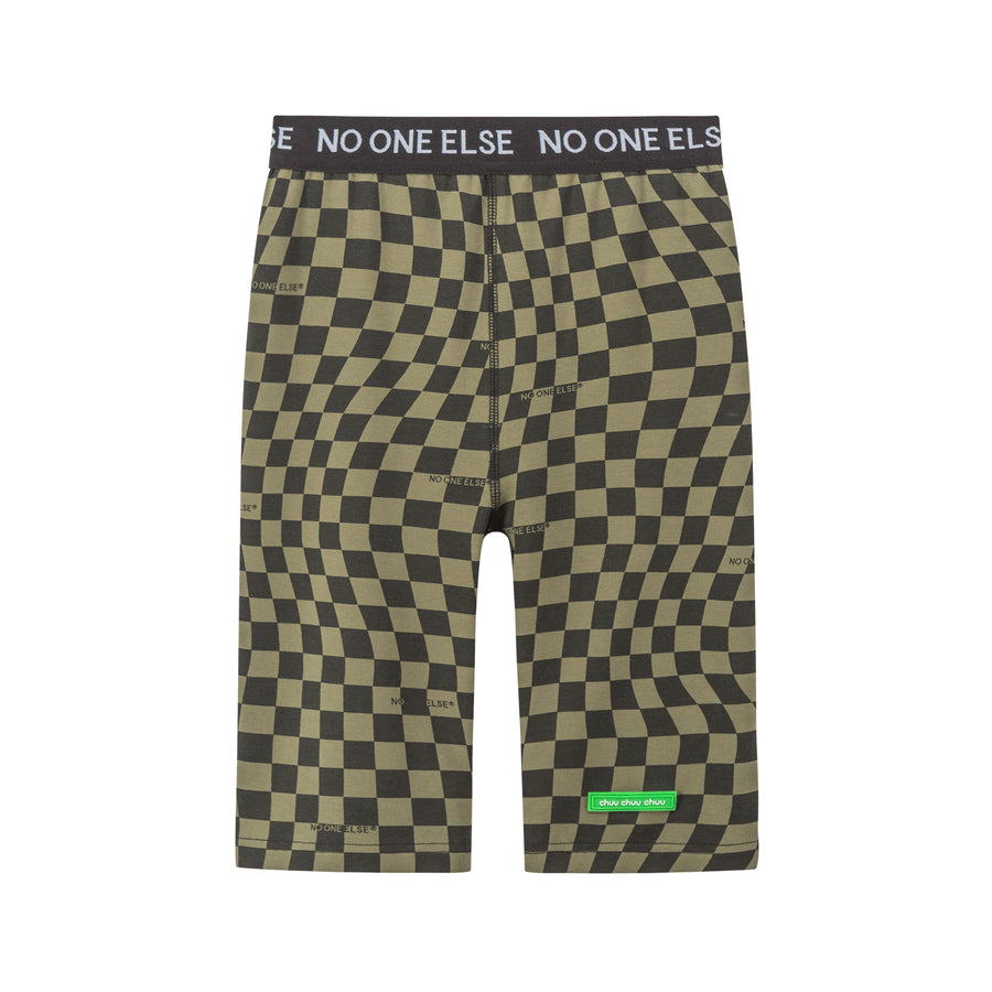 CHUU Like I Never Known Checkered Biker Leggings