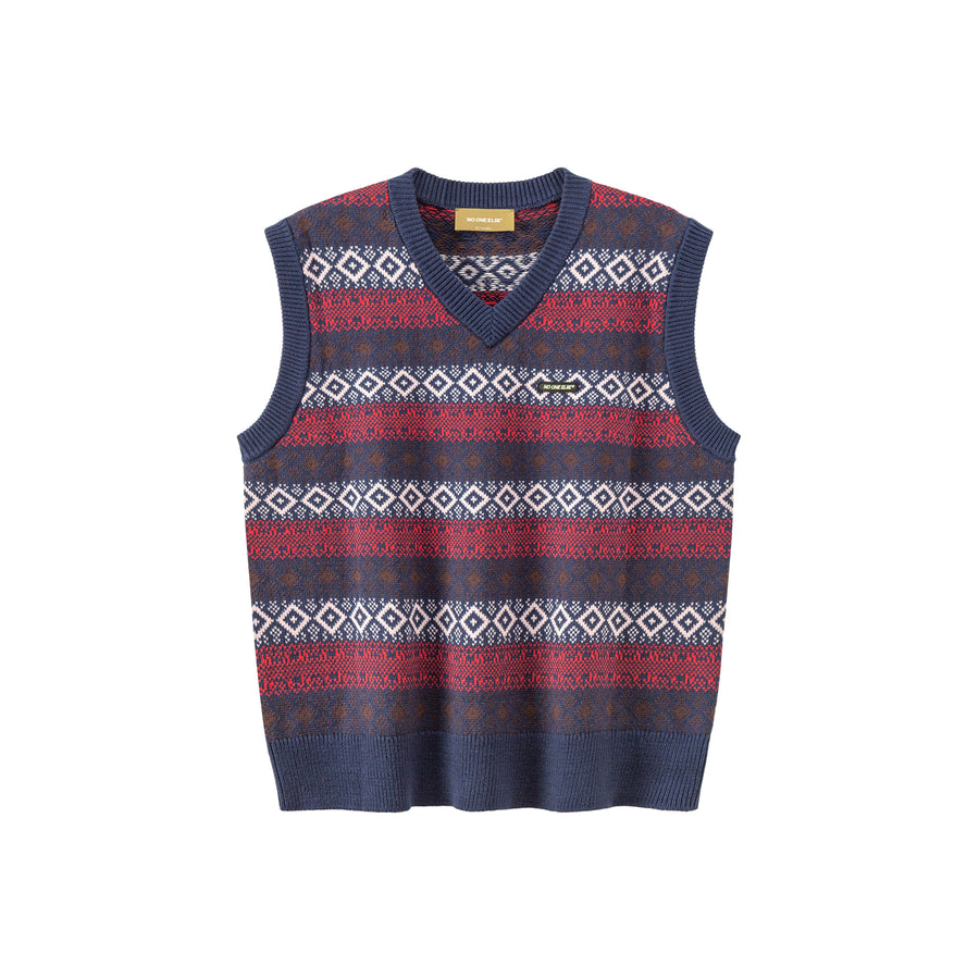 CHUU Vintage Color V-Neck Knit Sweater Vest