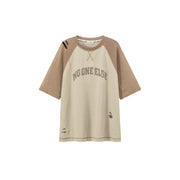 Noe Basic Two Toned Raglan Color T-Shirt