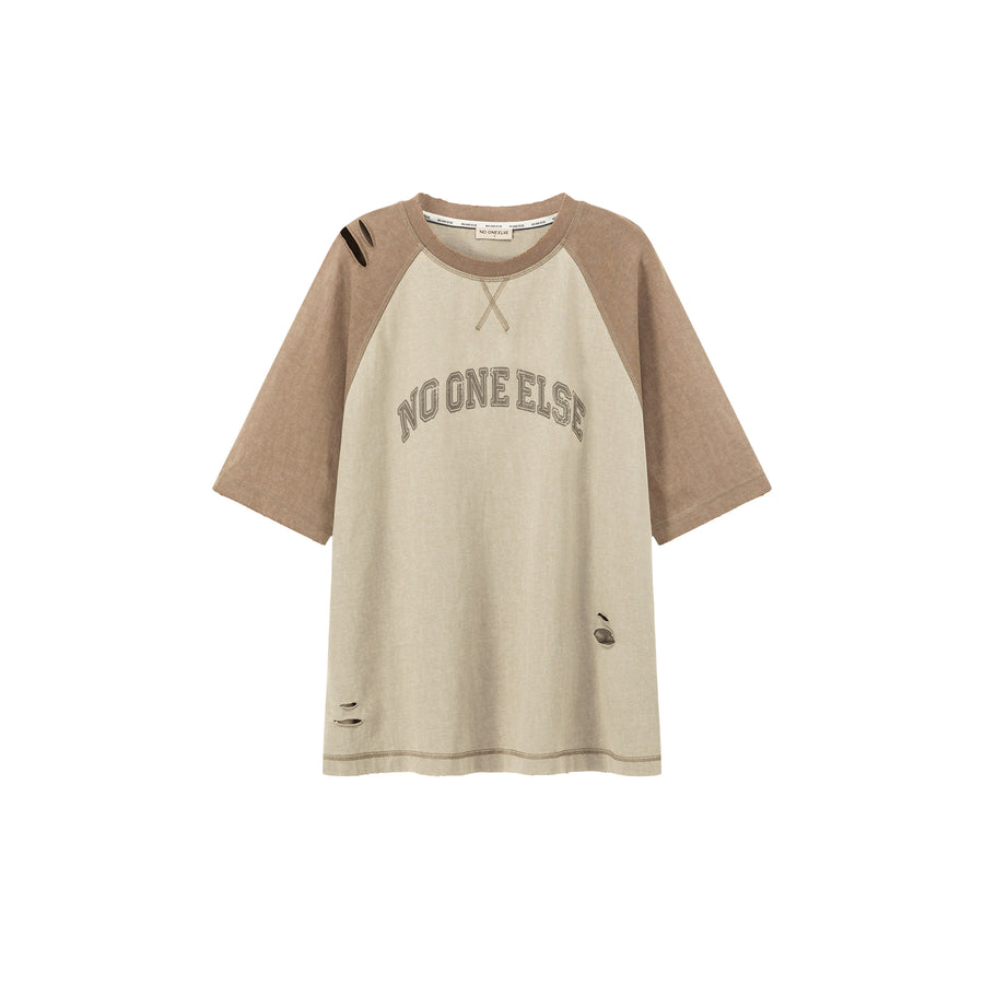 CHUU Noe Basic Two Toned Raglan Color T-Shirt