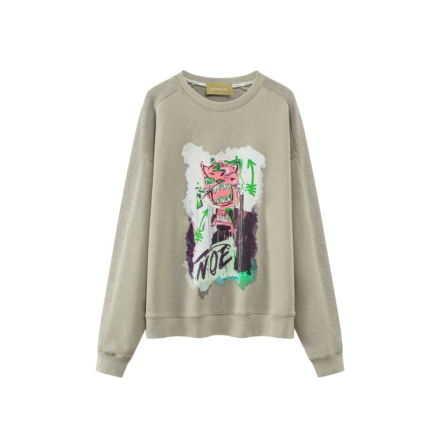 CHUU Artwork Loose Fit Sweater