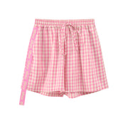 Gingham Check Wide Shorts