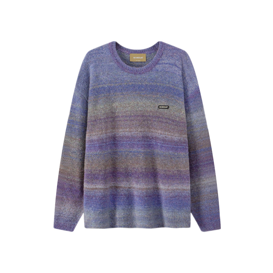 CHUU Gradient Stripe Knit Sweater