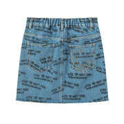 Nice To Meet Chuu Print Denim Skirt