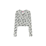 Flower Pattern Cropped Top