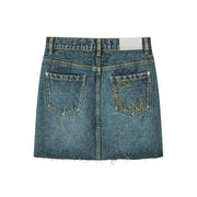 Two Faced Denim Mini Skirt