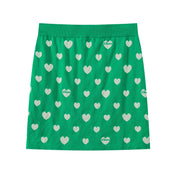 Heart Knit Mini Skirt