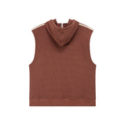 Loose Fit Hoodie Vest