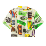 Alphabet Collage Crop Shirt