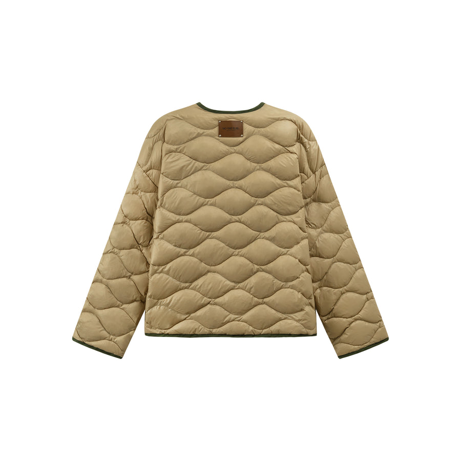 CHUU Wave Quilting Padded Jacket