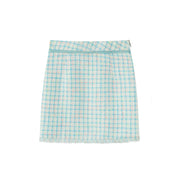 Tweed Check Mini Skirt