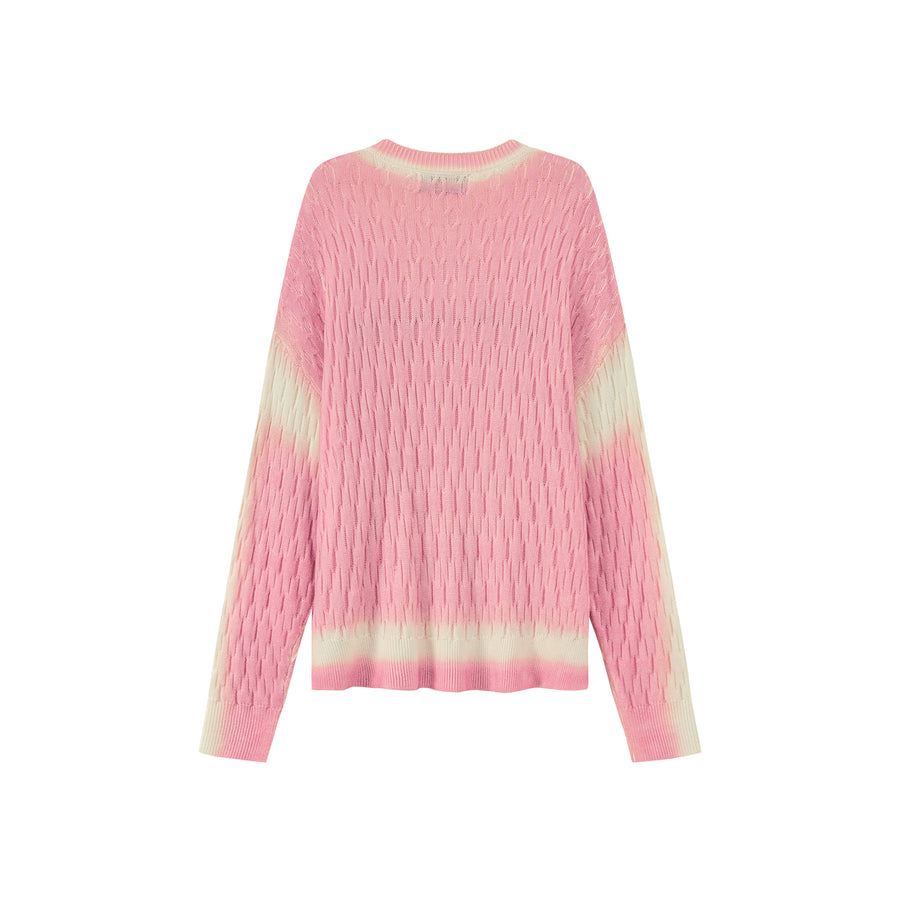 CHUU Make It Noe Lettering Knit Sweater