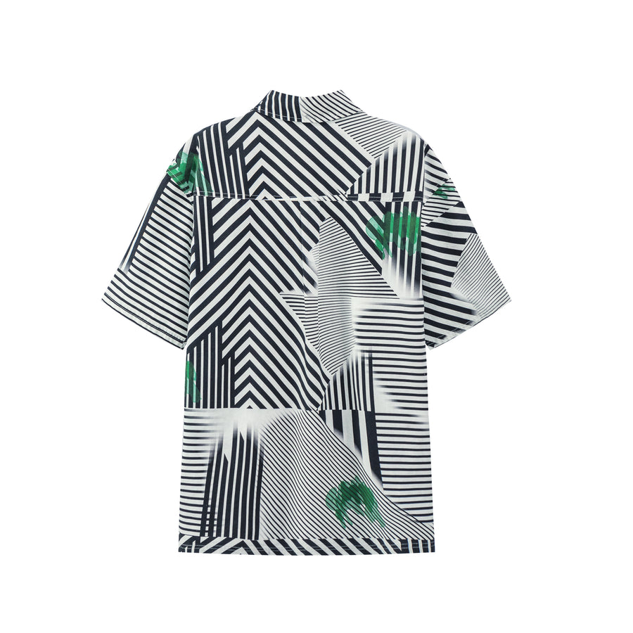 CHUU Cosmically Aligned Form Stripes Shirt