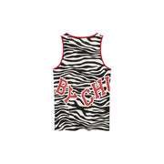 Zebra Sleeveless Loose Fit T-Shirt