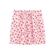 Cherry Print A-Line Mini Skirt