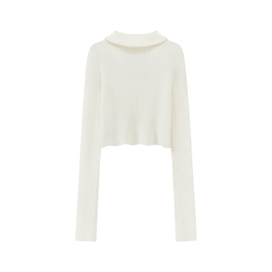 CHUU Chuu Girl Slim Crop Cardigan