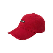 Raw Hem Ball Cap Hat