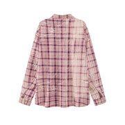 Loose Check Flannel Shirt