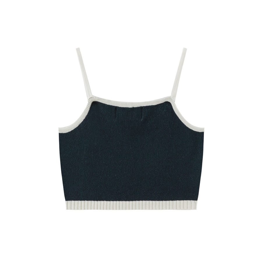 CHUU Made By Chuu Crop Knit Tank Top