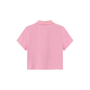 Half-Zip Cropped T-Shirt